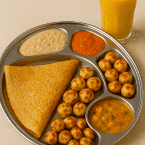 Combo 1 - 1 Millet Dosa + Ponganalu + Drink