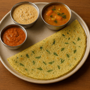 Curry Leaf Plain Millet Dosa
